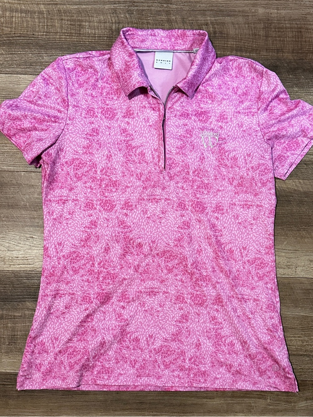 NWOT Dunning Women's Pink Short Sleeve Golf Shirt Polo